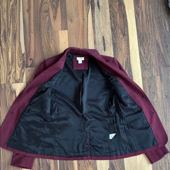 J. Crew Factory Burgundy Women's Blazer - Picture 6 of 7